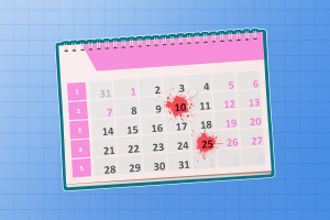 period twice a month