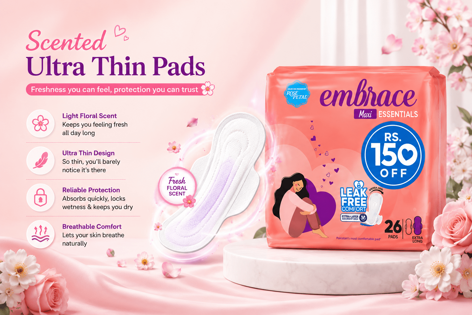 Scented Ultra Thin Pads